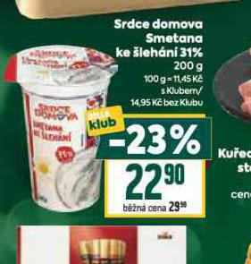 SMETANA KE ŠLEHÁNÍ 31%
