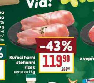 KUŘECÍ HORNÍ STEHENNÍ ŘÍZEK