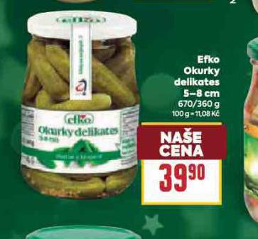 EFKO OKURKY DELIKATES 5-8 CM