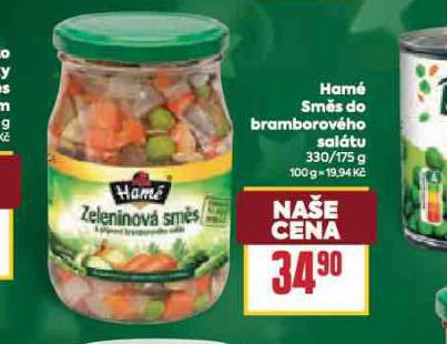HAMÉ SMĚS DO BRAMBOROVÉHO SALÁTU