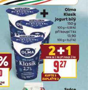 OLMA KLASIK JOGURT BÍLÝ