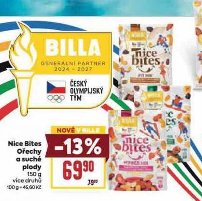 NI CE BITES OŘECHY A SUCHÉ PLODY