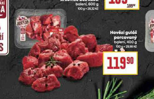 HOVĚZÍ GULÁŠ PORCOVANÝ