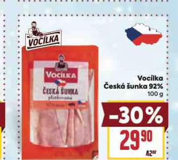 VOCÍLKOVA ČESKÁ ŠUNKA 92%