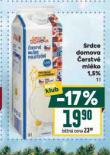 ČERSTVÉ MLÉKO 1,5%