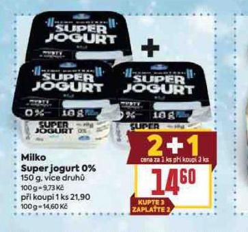 MILKO SUPER JOGURT 0%