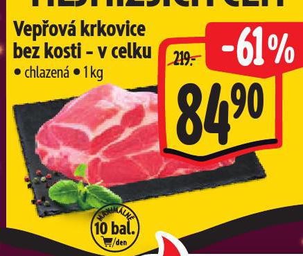 VEPŘOVÁ KRKOVICE BEZ KOSTI