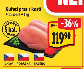 KUŘECÍ PRSA S KOSTÍ