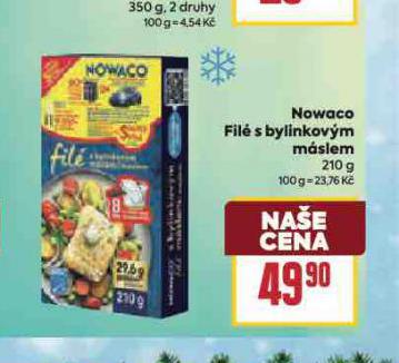 NOWACO FILÉ S BYLINKOVÝM MÁSLEM