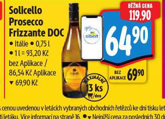 SOLICELLO PROSECCO FRIZZANTE DOC