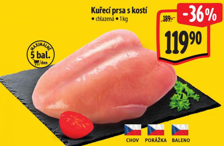 KUŘECÍ PRSA S KOSTÍ