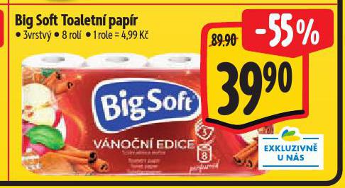 BIG SOFT TOALETNÍ PAPÍR