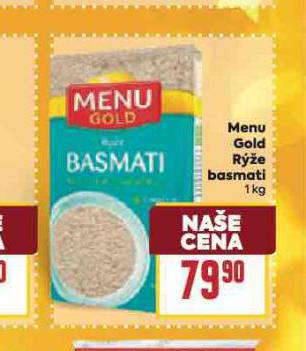 MENU GOLD RÝŽE BASMATI