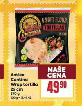 ANTICA CANTINA WRAP TORTILLA 25 CM