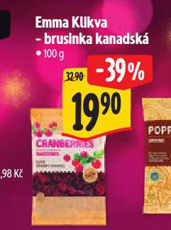 EMMA KLIKVA BRUSINKA KANADSKÁ