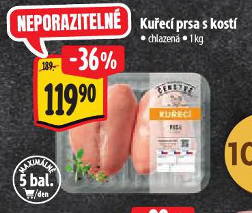 KUŘECÍ PRSA S KOSTÍ