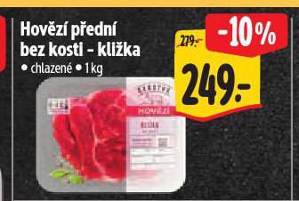 HOVĚZÍ PŘEDNÍ BEZ KOSTI