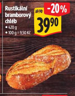 RUSTIKÁLNÍ BRAMBOROVÝ CHLÉB