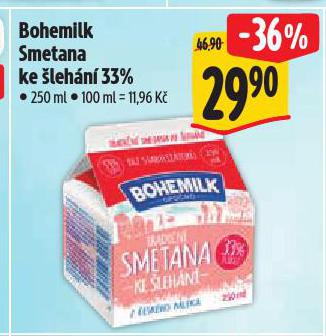 BOHEMILK SMETANA KE ŠLEHÁNÍ