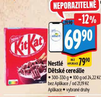 NESTLÉ DĚTSKÉ CEREÁLIE