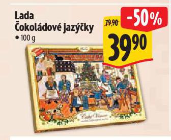 LADA ČOKOLÁDOVÉ JAZÝČKY