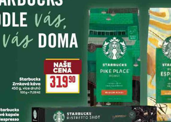 STARBUCKS ZRNKOVÁ KÁVA