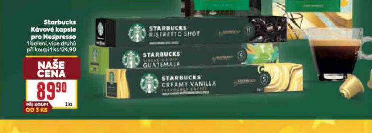 STARBUCKS KÁVOVÉ KAPSLE PRO NESPRESSO