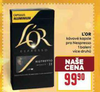 L´OR KÁVOVÉ KAPSLE