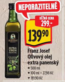 FRANZ JOSEF OLIVOVÝ OLEJ EXTRA PANENSKÝ
