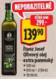 FRANZ JOSEF OLIVOVÝ OLEJ EXTRA PANENSKÝ