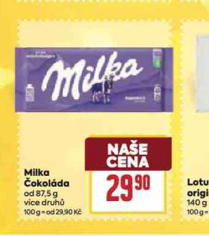 MILKA ČOKOLÁDA