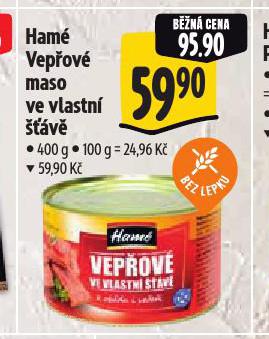 HAMÉ VEPŘOVÉ MASO VE VLASTNÍ ŠŤÁVĚ