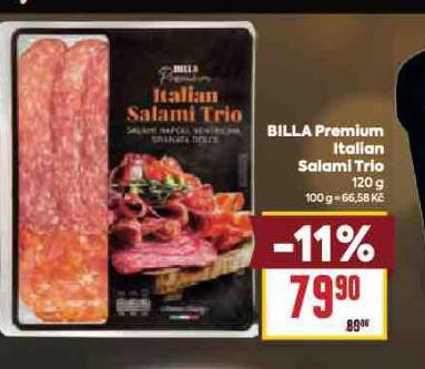 BILLA PREMIUM ITALIAN SALAMI TRIO
