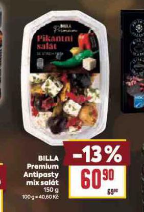 BILLA PREMIUM ANTIPASTY MIX SALÁT