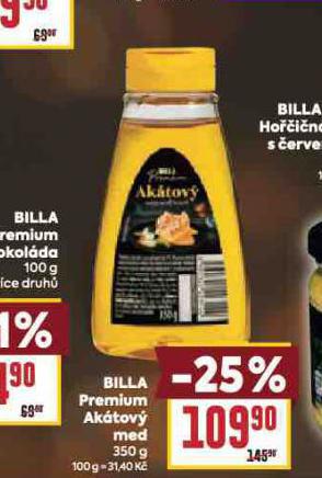 BILLA PREMIUM AKÁTOVÝ MED