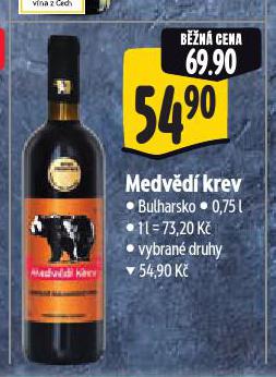 MEDVĚDÍ KREV