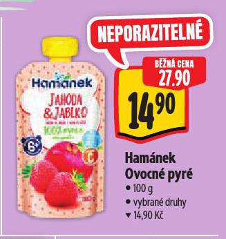 HAMÁNEK OVOCNÉ PYRÉ