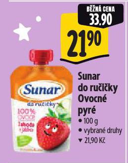 SUNAR DO RUČIČKY OVOCNÉ PYRÉ