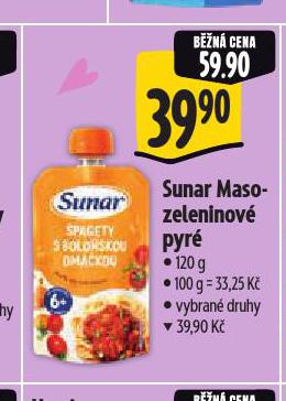 SUNAR MASOZELENINOVÉ PYRÉ