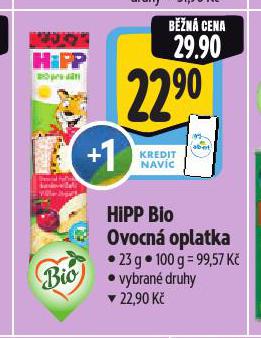 HIPP BIO OVOCNÁ OPLATKA