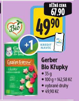 GERBER BIO KŘUPKY