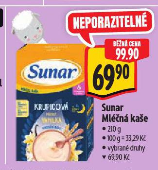 SUNAR MLÉČNÁ KAŠE
