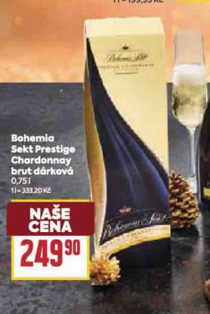 BOHEMIA SEKT PRESTIGE CHARDONNAY BRUT DÁRKOVÁ