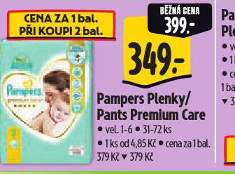 PAMPERS DĚTSKÉ PLENKY