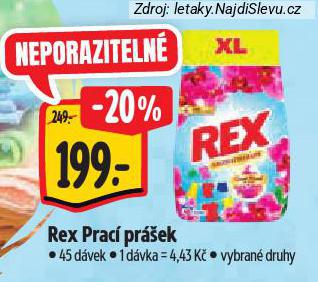 REX PRACÍ PRÁŠEK