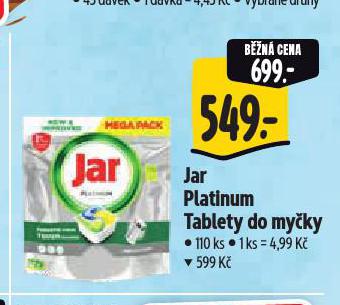 JAR TABLETY DO MYČKY