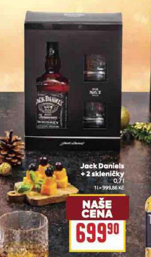 JACK DANIEL´S + 2 SKLENIČKY