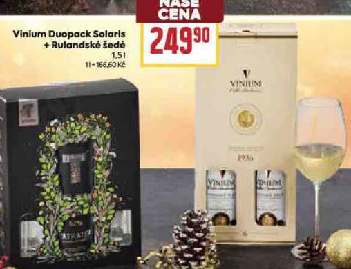 VINIUM DUOPACK SOLARIS + RULANDSKÉ ŠEDÉ