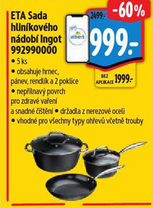 ETA SADA HLINÍKOVÉHO NÁDOBÍ