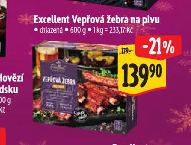 VEPŘOVÁ ŽEBRA NA PIVU